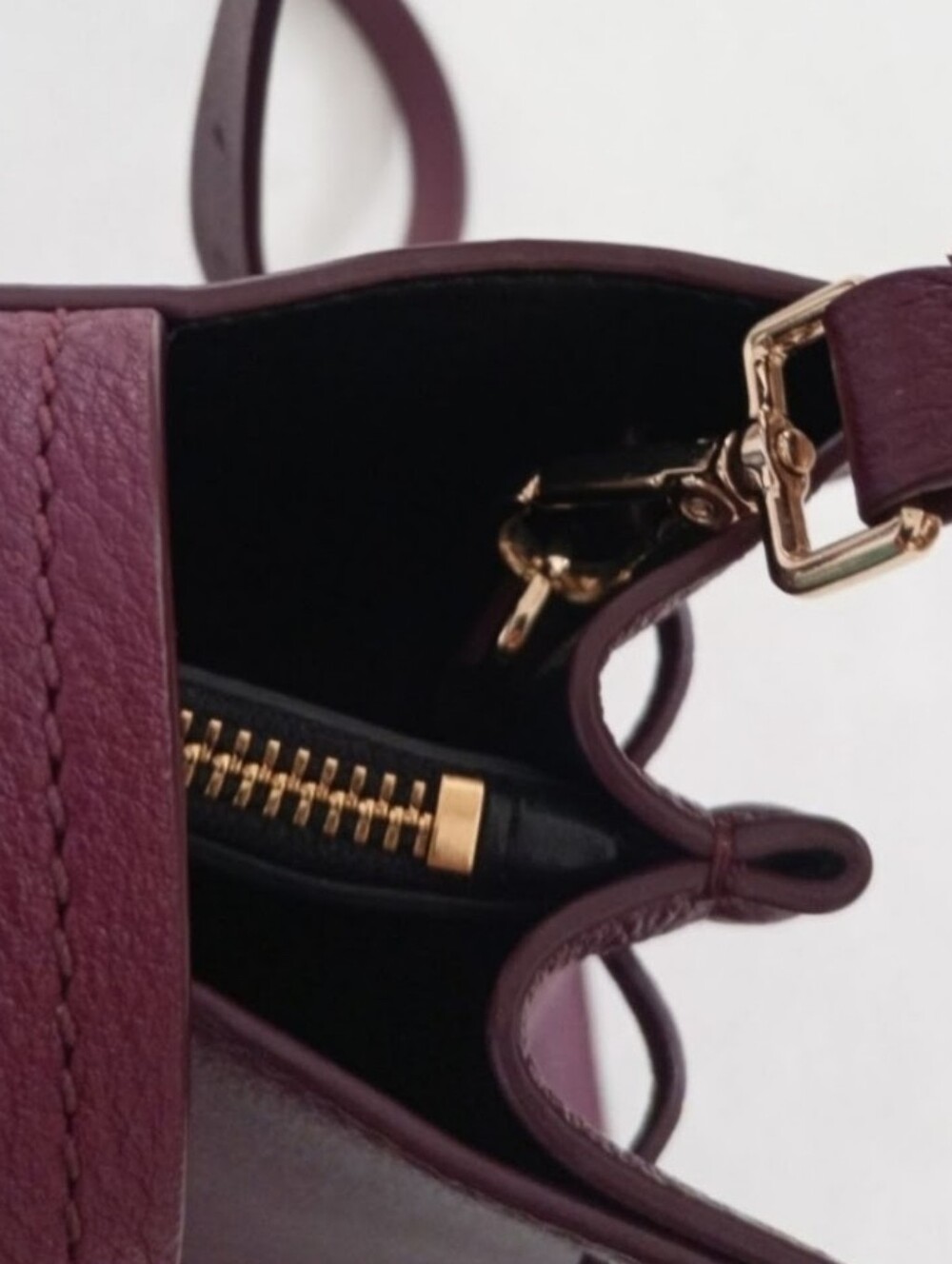 Kate Spade mulberry color pebbled leather tote purse with tassel details - Picture 11 of 11